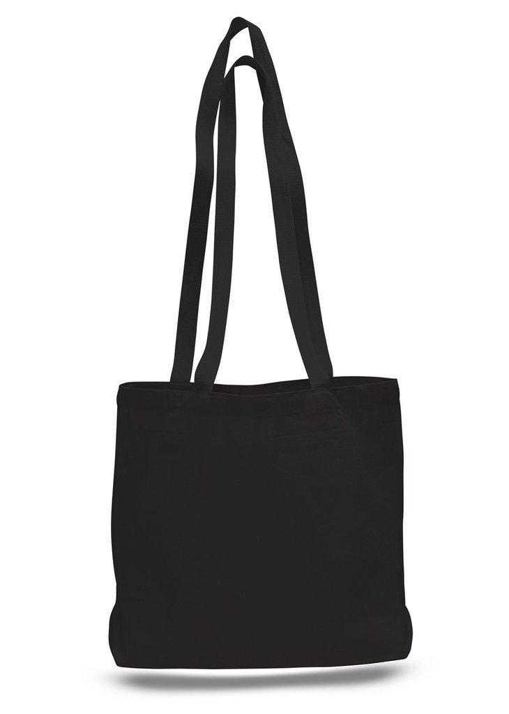 Wholesale Canvas Messenger Tote Bags with Long Shoulder Straps - Small