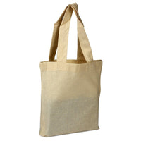 BAGANDTOTE.COM CANVAS TOTE BAG Natural 100% Cotton Sheeting Large Tote. Economy Tote with mini gusset