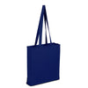 BAGANDTOTE.COM CANVAS TOTE BAG Navy 100% Cotton Sheeting Eeconomical Tote Bag with All Side Gusset
