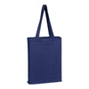 BAGANDTOTE.COM CANVAS TOTE BAG Navy 100% Cotton Sheeting Large Tote. Economy Tote with mini gusset