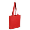 BAGANDTOTE.COM CANVAS TOTE BAG Red 100% Cotton Sheeting Eeconomical Tote Bag with All Side Gusset