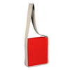 BAGANDTOTE.COM CANVAS TOTE BAG RED/NATURAL 100% Cotton Colored Canvas Sling Bag with Natural Handles