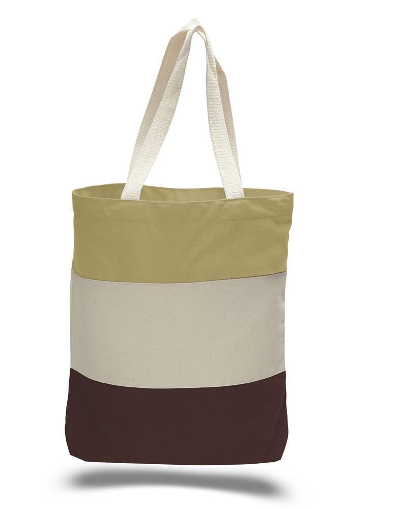 Beach Bag With Cotton Canvas & One Color Graphic Print