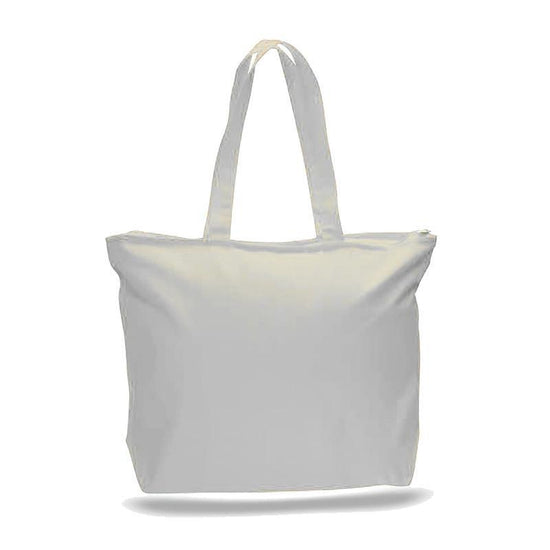 White Cotton Tote Bags  Low Prices, Premium Quality Long Handle – JMS  Bridge