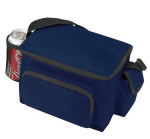 BAGANDTOTE COOLER BAG NAVY Multi-Pocket Polyester Cooler Lunch Bags