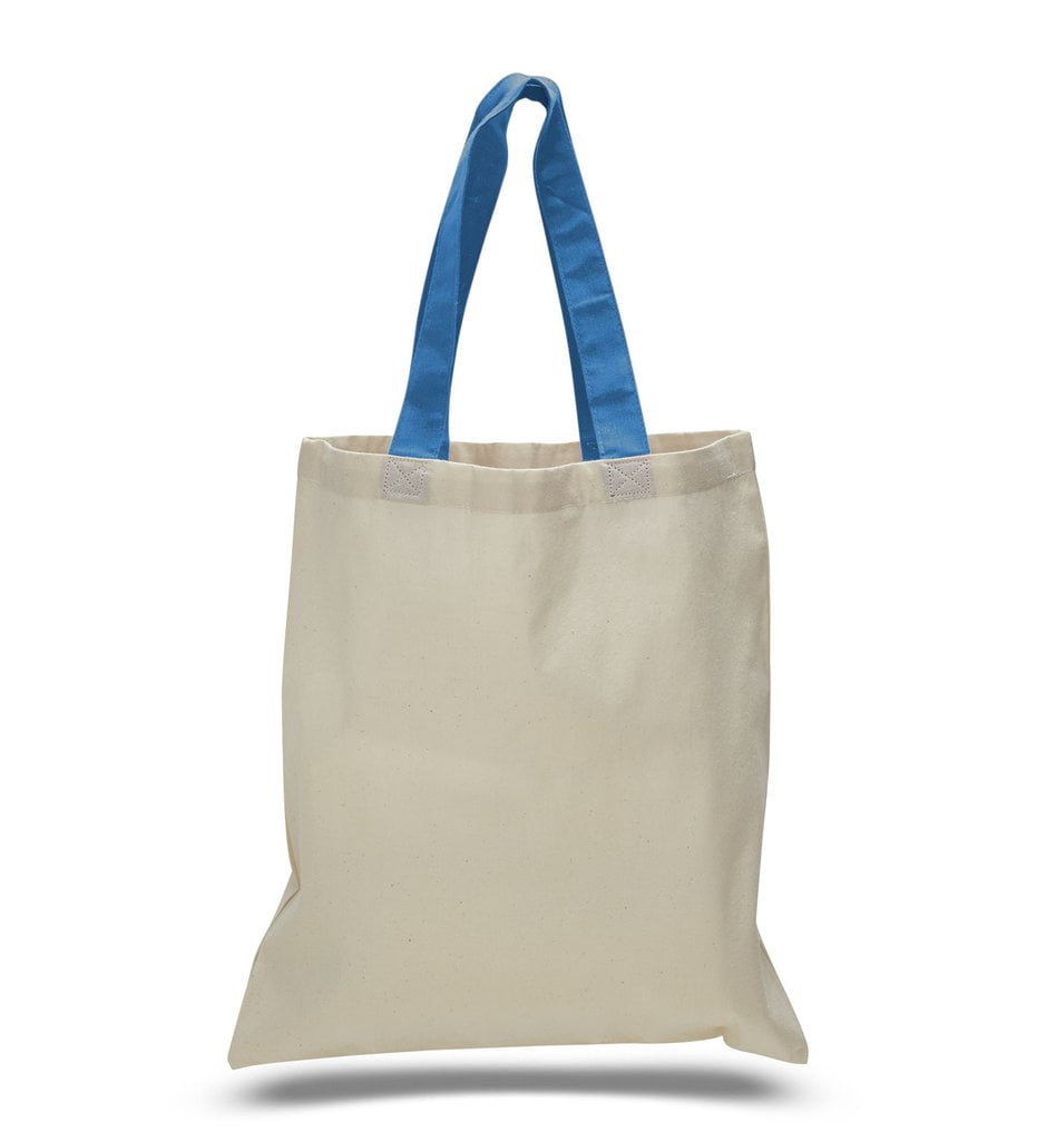 Custom Text Personalized Monogram 100% Cotton Color Handle Boat Tote Canvas  Bag Navy 2 Letters: Handbags