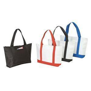 Polyester Zipper Tote, Heavy Vinyl Tote