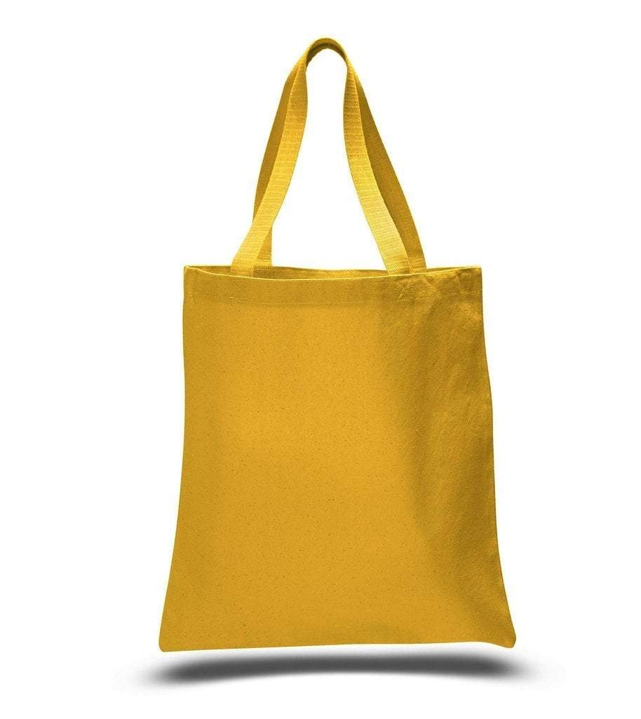 Custom Blank two tone cotton canvas tote bags - Customized With